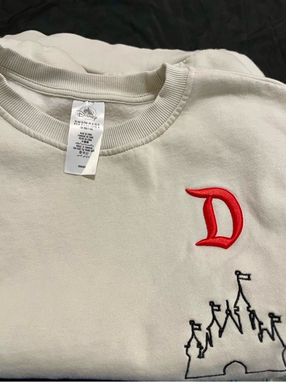 Disneyland Resort "55" Symbols Cream Crewneck Sweatshirt - Size XL - EUC - Picture 12 of 12